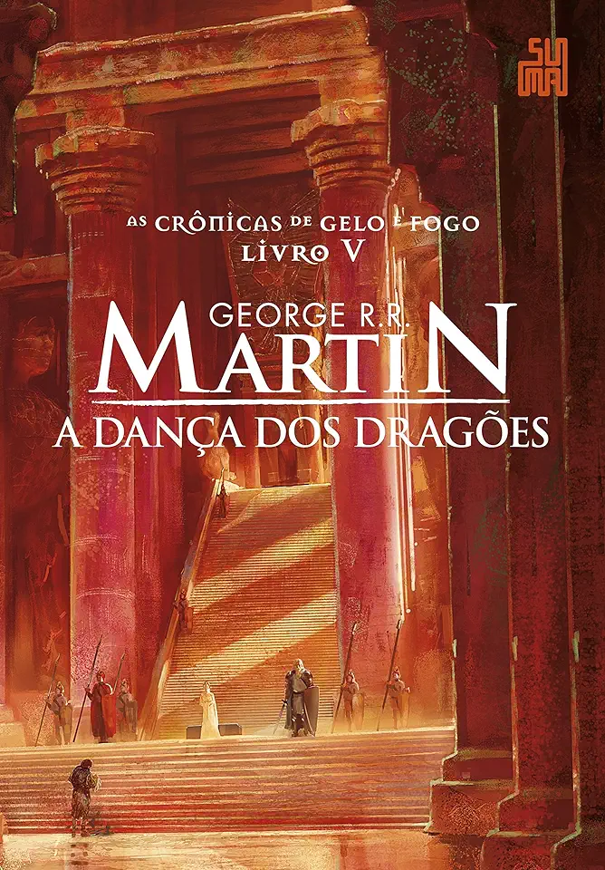 Capa do Livro As Crônicas de Gelo e Fogo Livro 5 - a Dança dos Dragões - George R. R. Martin