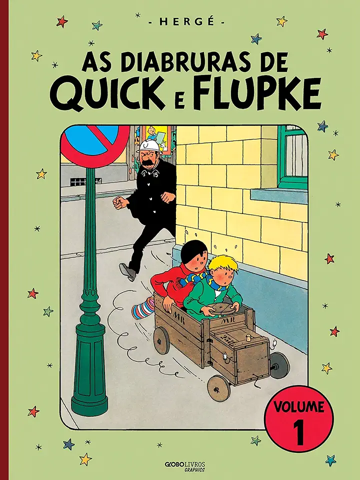 Capa do Livro As Diabruras de Quick e Flupke - Volume 1 - Hergé