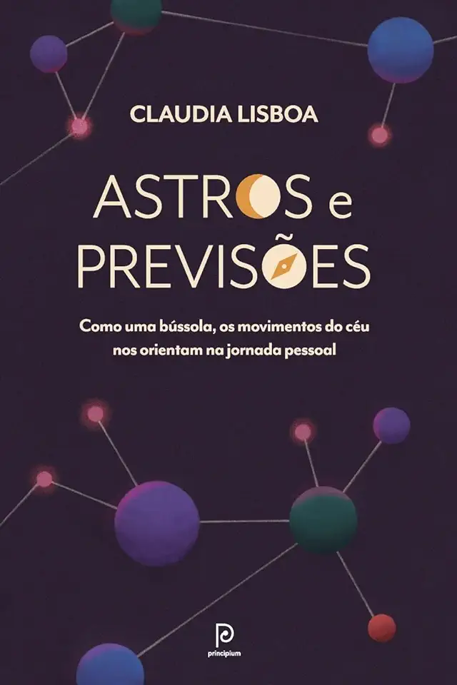 Capa do Livro Astros e previsões - Claudia Lisboa