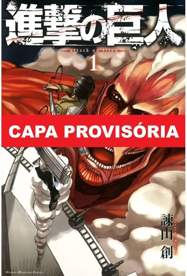 Capa do Livro Ataque dos Titãs  01 - Hajime Isayama