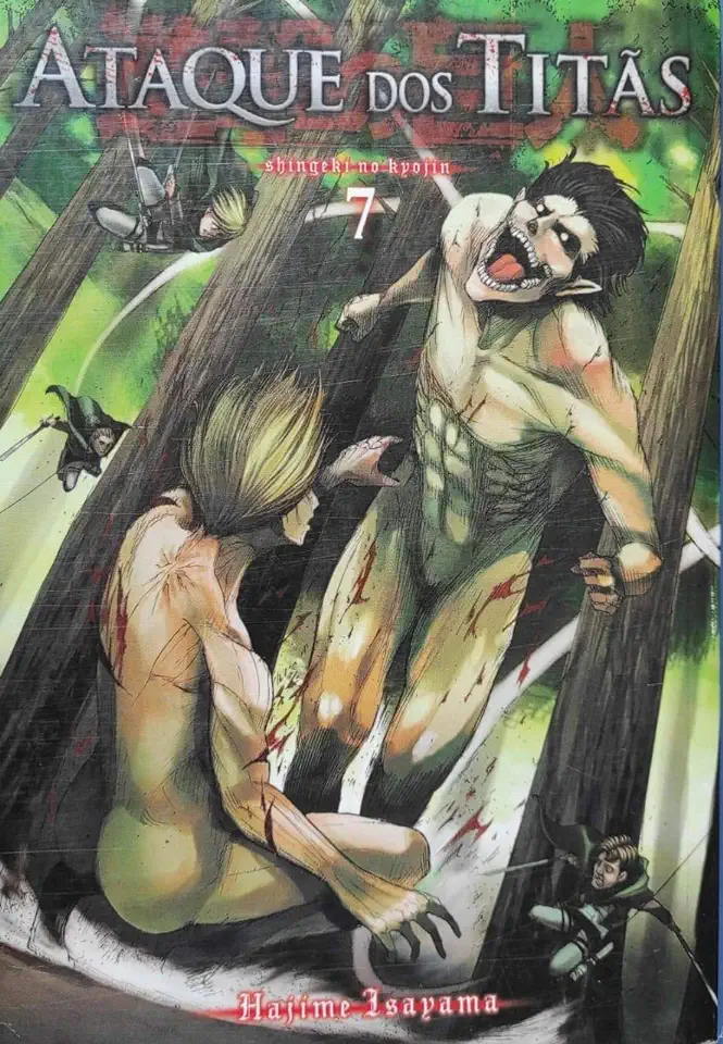 Capa do Livro Ataque dos Titas 07 - Hajime Isayama