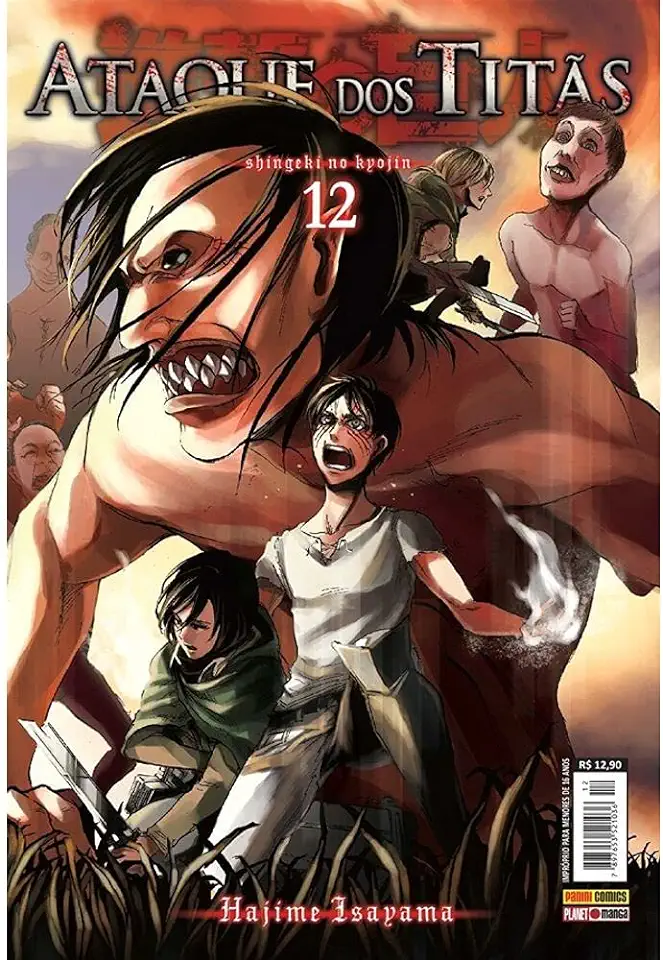 Capa do Livro Ataque Dos Titãs - Série Original - Vol. 12 - Isayama, Hajime