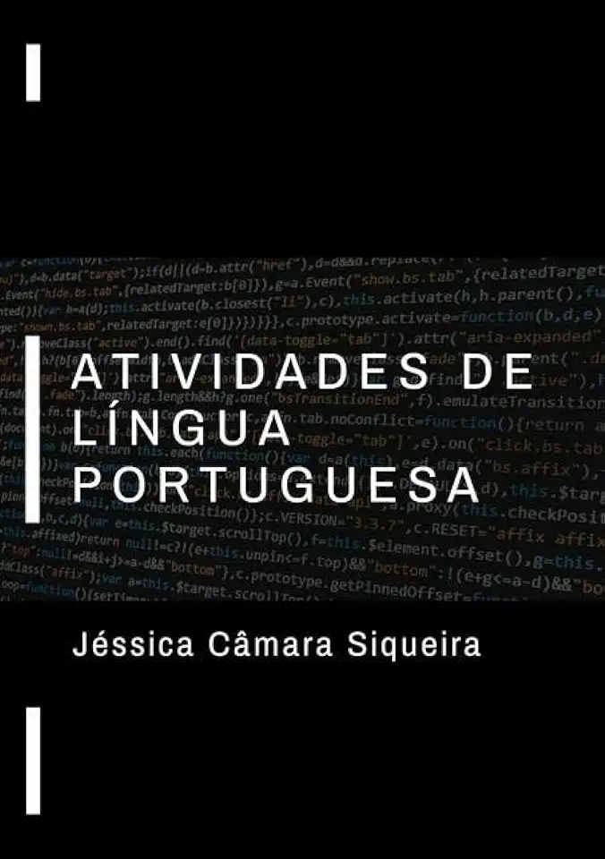 Capa do Livro Atividades de Língua Portuguesa: - Jéssica Câmara Siqueira