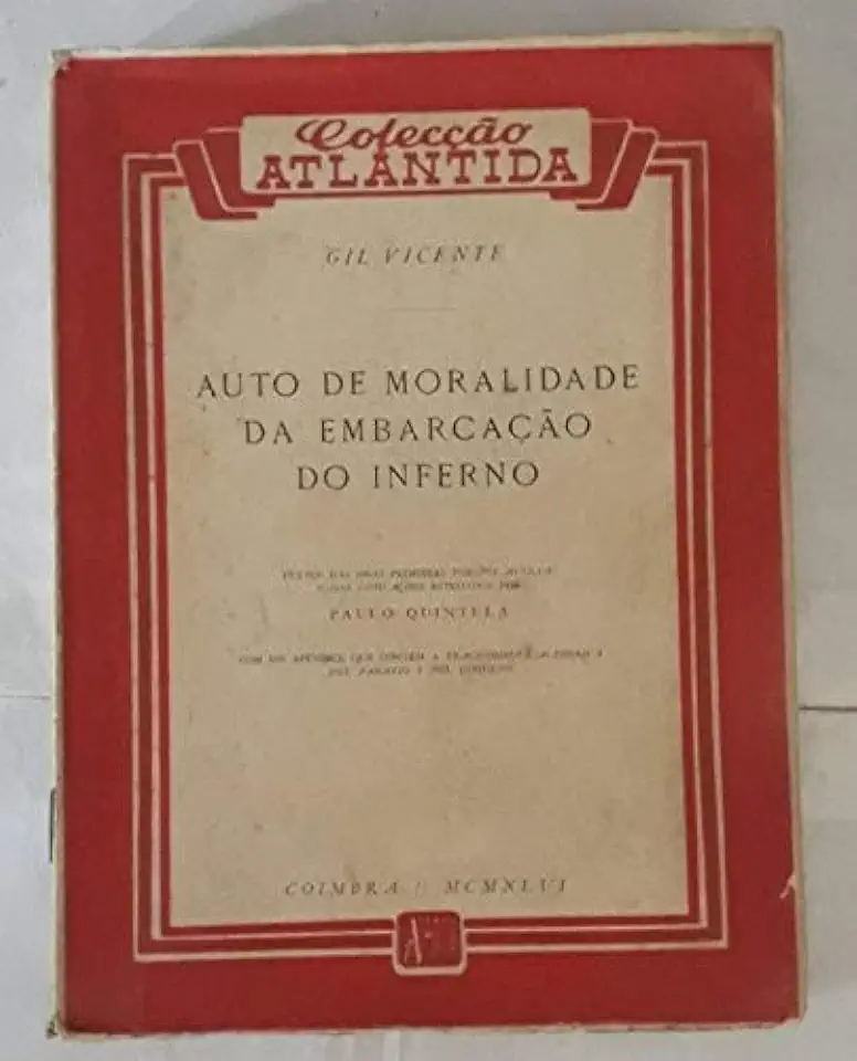 Capa do Livro Auto de Moralidade da Embarcação do Inferno - Gil Vicente