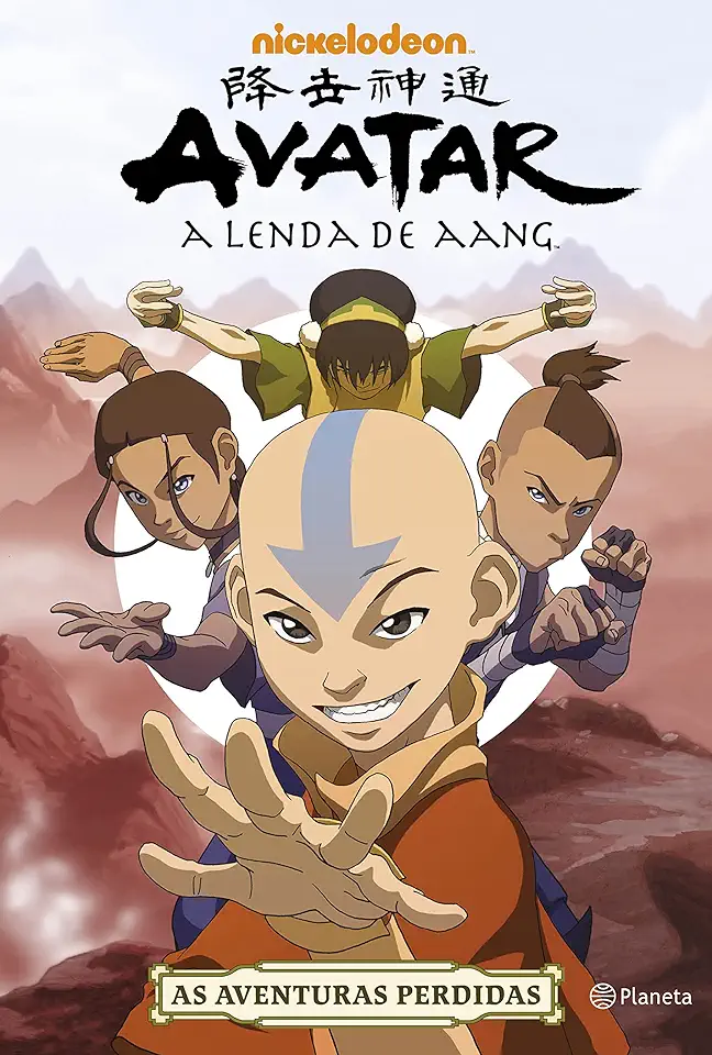 Capa do Livro Avatar - A lenda de Aang - Nickelodeon