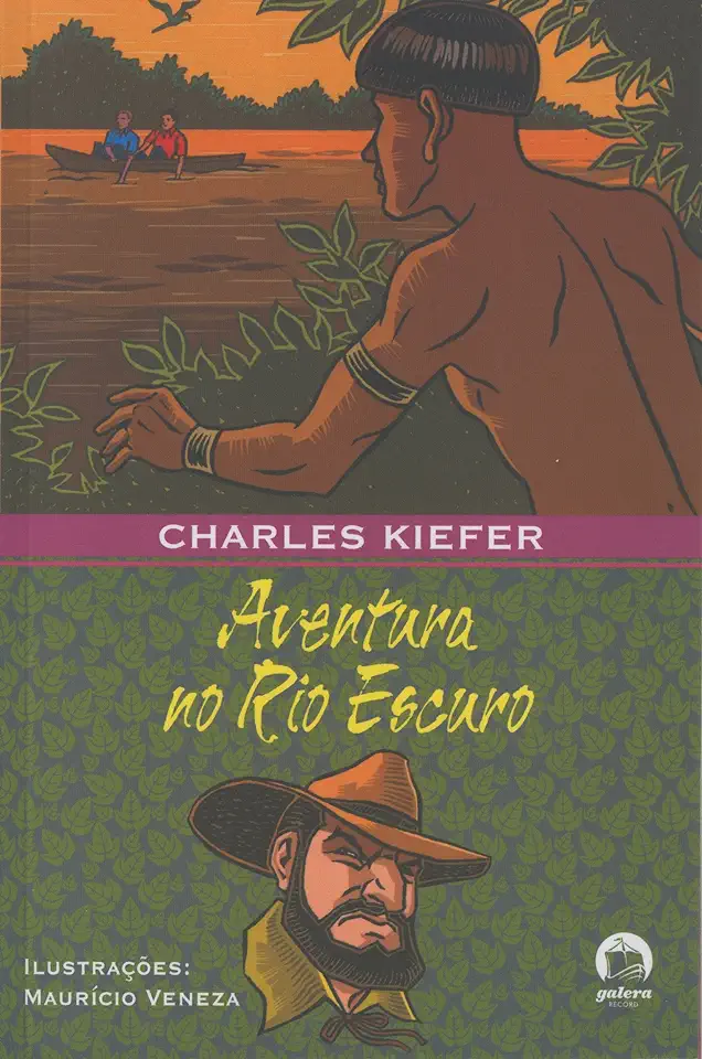 Capa do Livro Aventura no Rio Escuro - Charles Kiefer