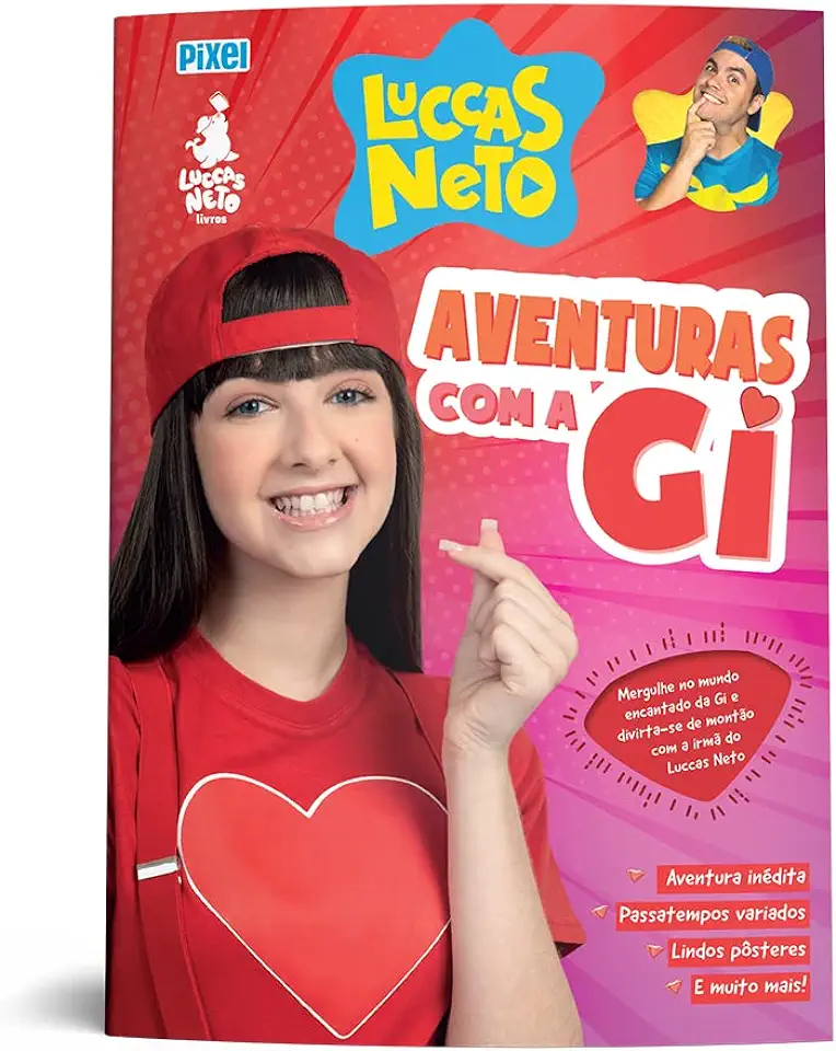 Capa do Livro Aventuras Com A Gi (netto/pixel) - Neto, Luccas