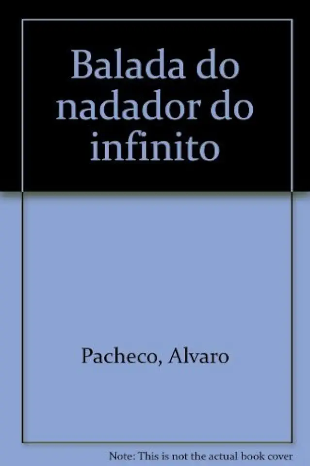 Capa do Livro Balada do Nadador do Infinito - Álvaro Pacheco