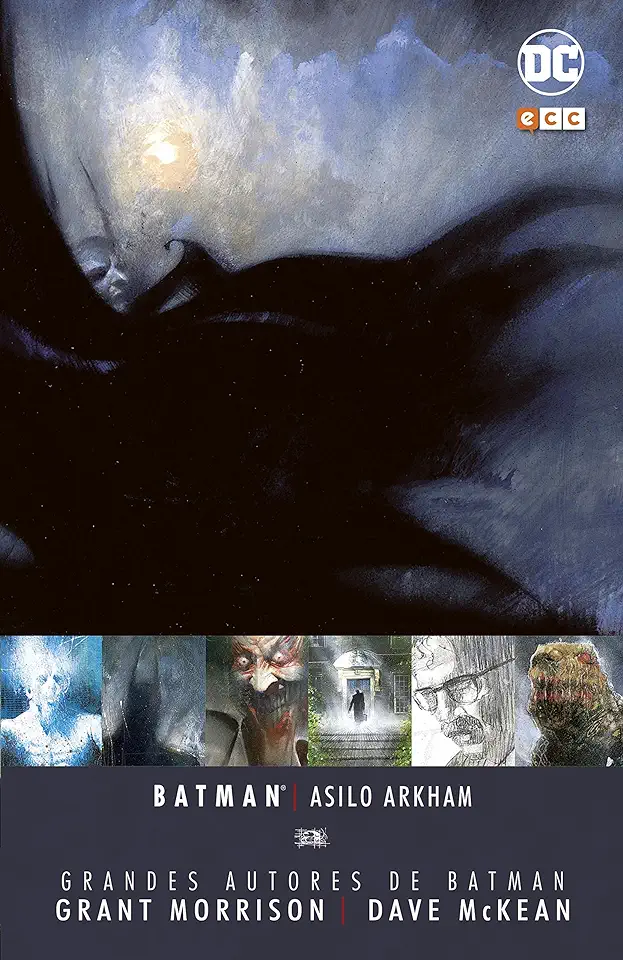 Capa do Livro Batman Asilo Arkham - Grant Morrison / Dave Mckean