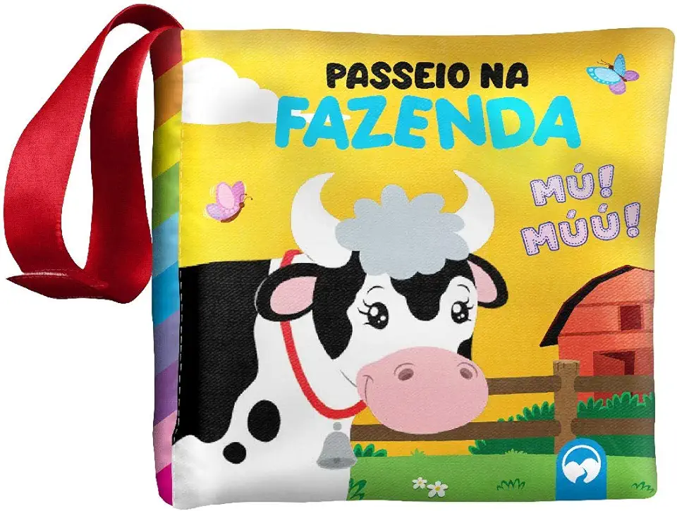 Capa do Livro Bebê Feliz - Passeio Na Fazenda - Livro De Pano Infantil - Machado, Viviane