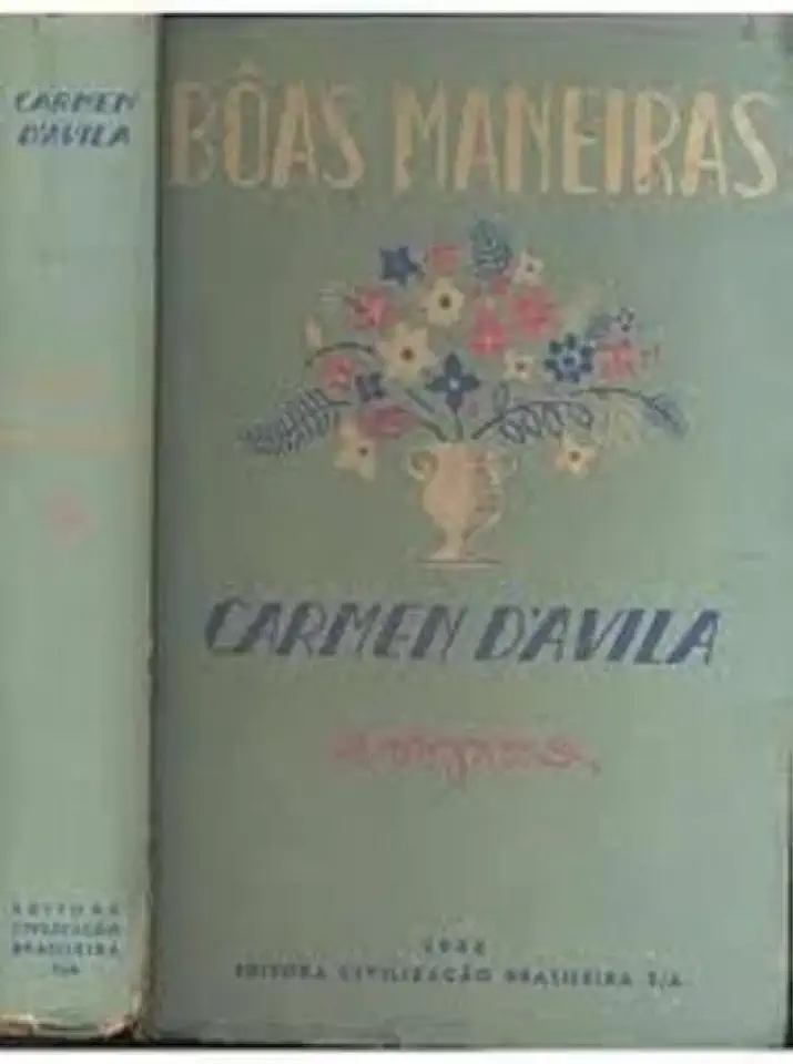 Capa do Livro Boas Maneiras - Carmen Davila