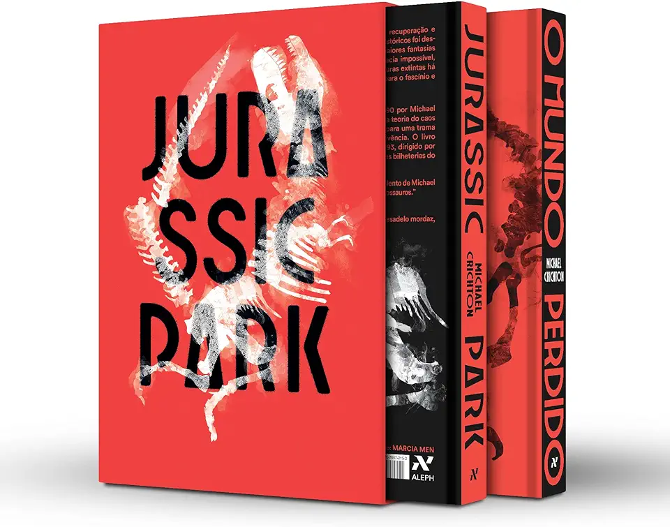 Capa do Livro Box - Jurassic Park - Edição Capa Dura - Crichton, Michael