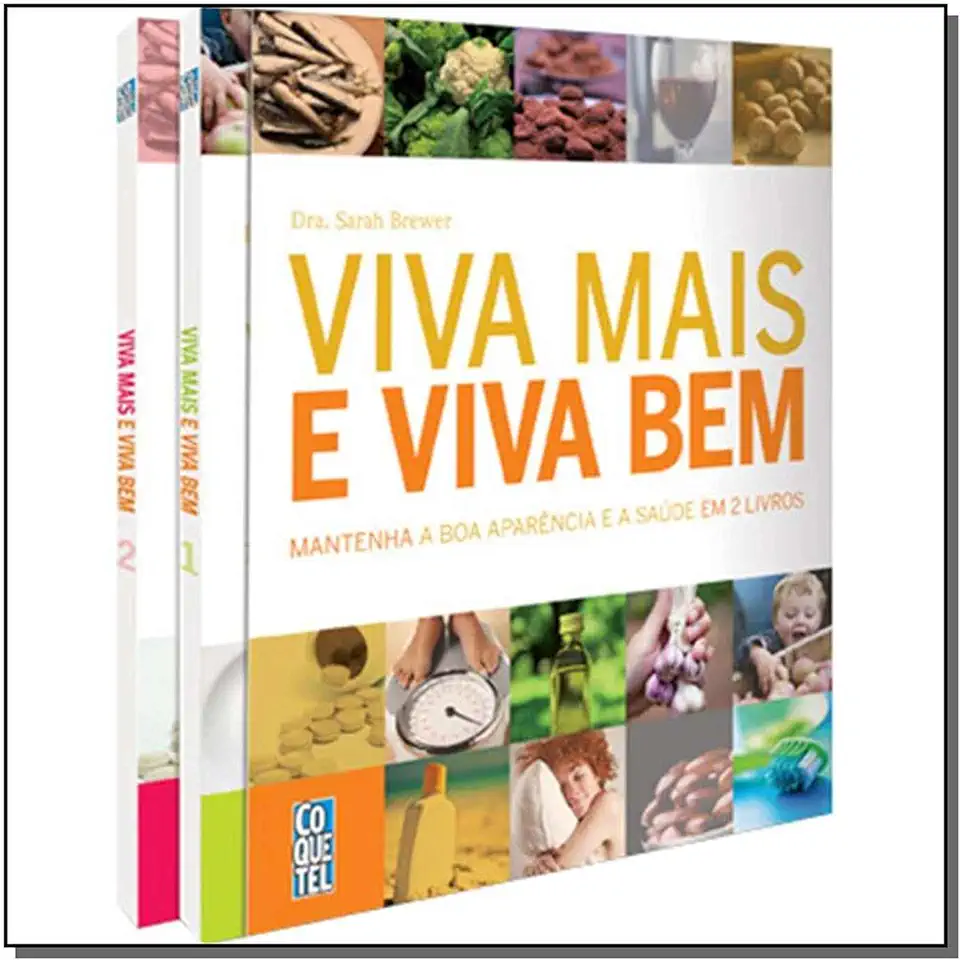 Capa do Livro Box Viva Mais e Viva Bem - Livros 1 e 2 - Sarah Brewer