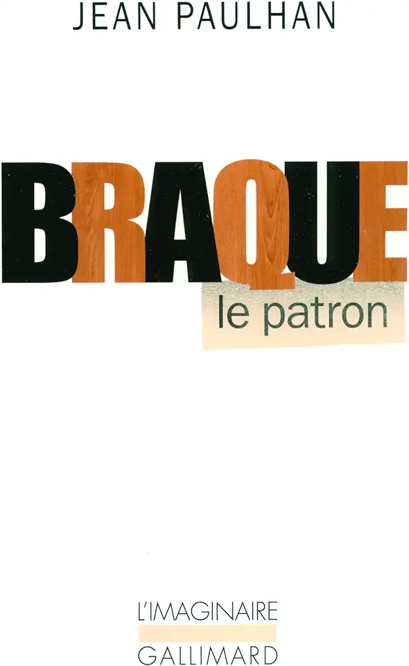 Capa do Livro Braque Le Patron - Jean Paulhan