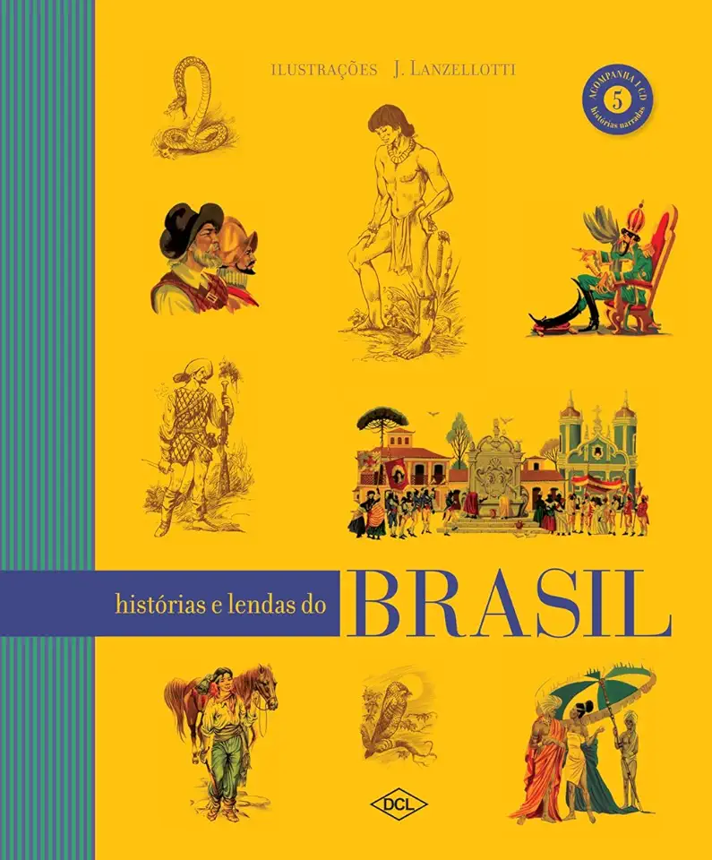 Capa do Livro Brasil Historias Costumes e Lendas - Tres