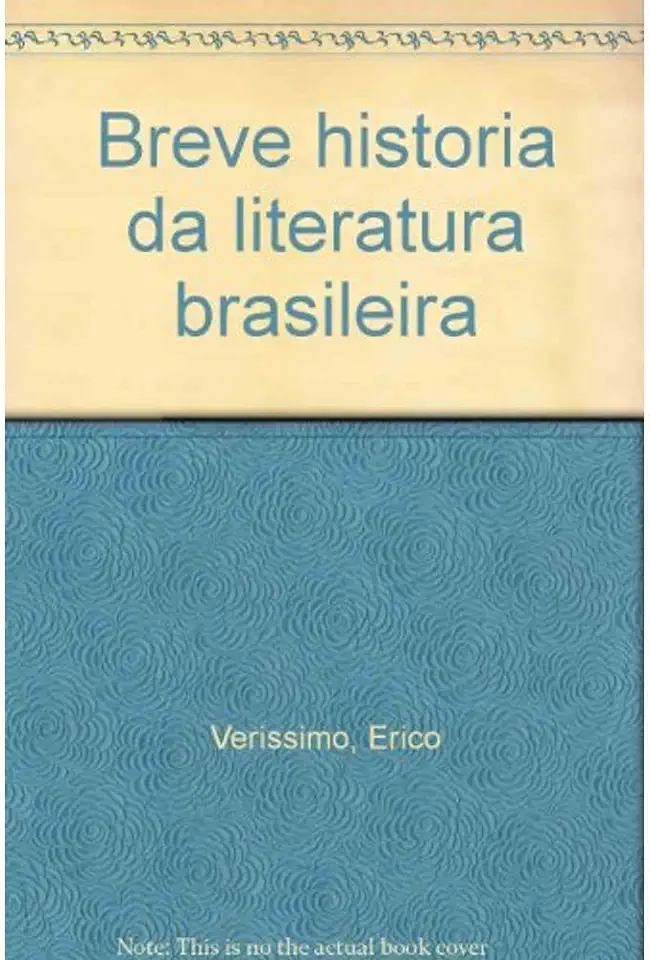 Capa do Livro Breve História da Literatura Brasileira - Erico Verissimo