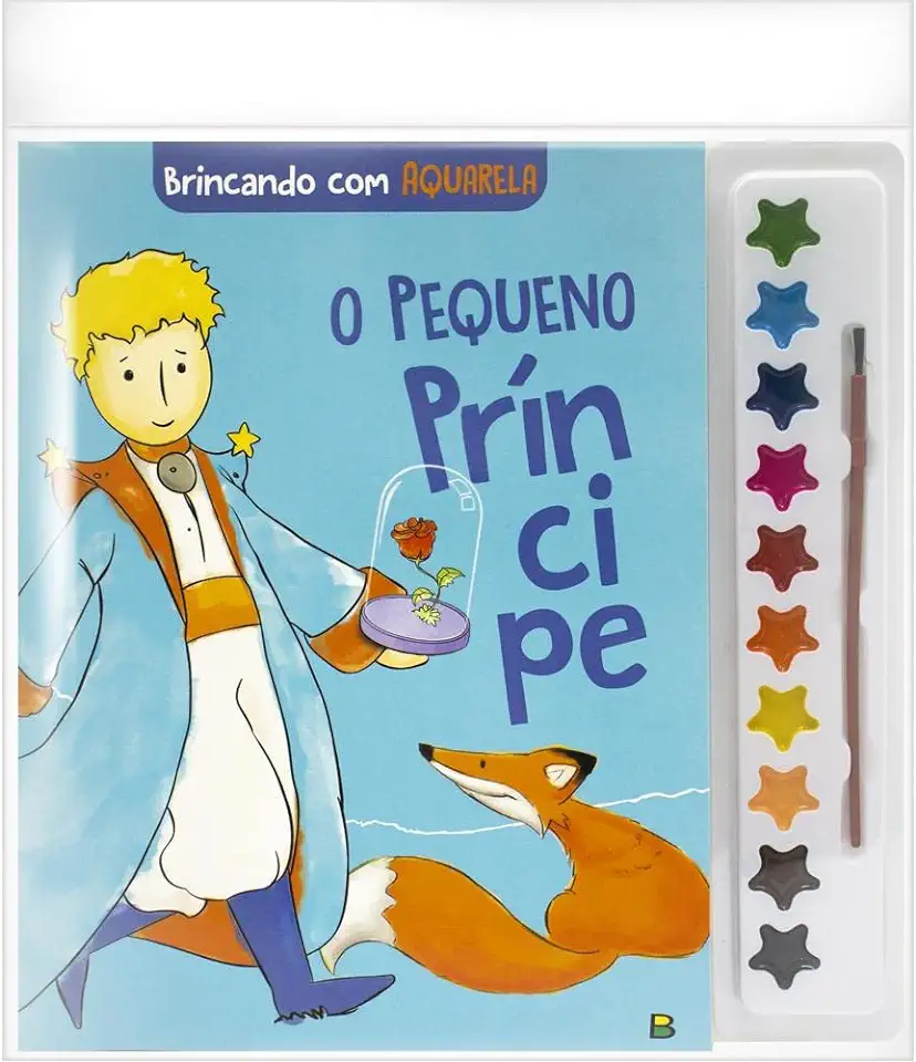 Capa do Livro Brincando Com Aquarela: Pequeno Príncipe, O - Todolivro