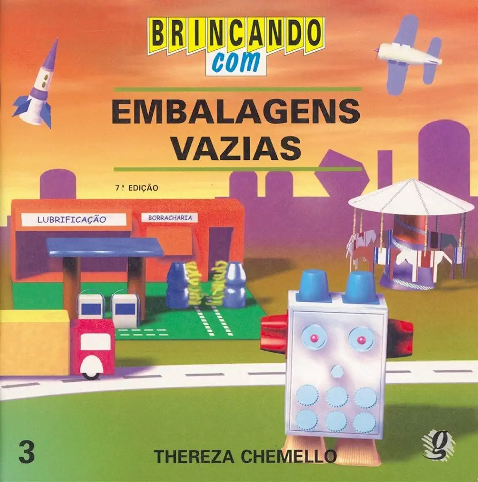 Capa do Livro Brincando Com Embalagens Vazias - Thereza Chemello