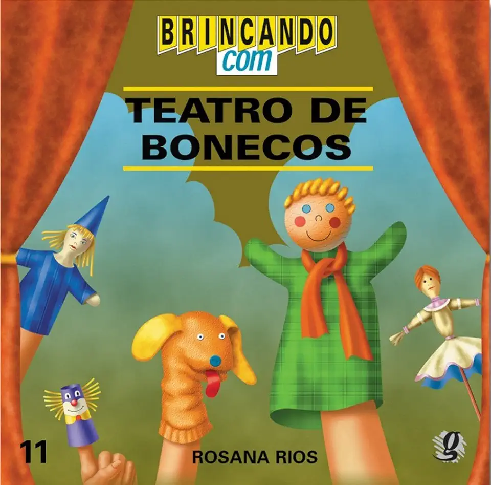 Capa do Livro Brincando Com Teatro de Bonecos - Rosana Rios