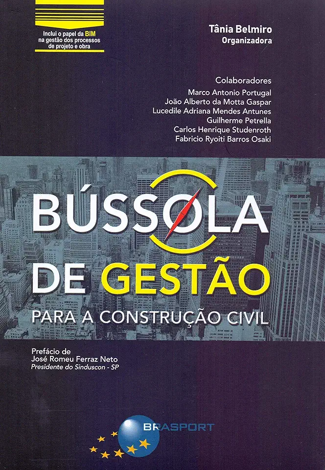 Capa do Livro Bússola de gestão para a construção civil - Belmiro, Tânia