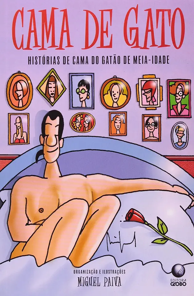 Capa do Livro Cama de Gato - Histórias de Cama do Gatão de Meia-idade - Miguel Paiva