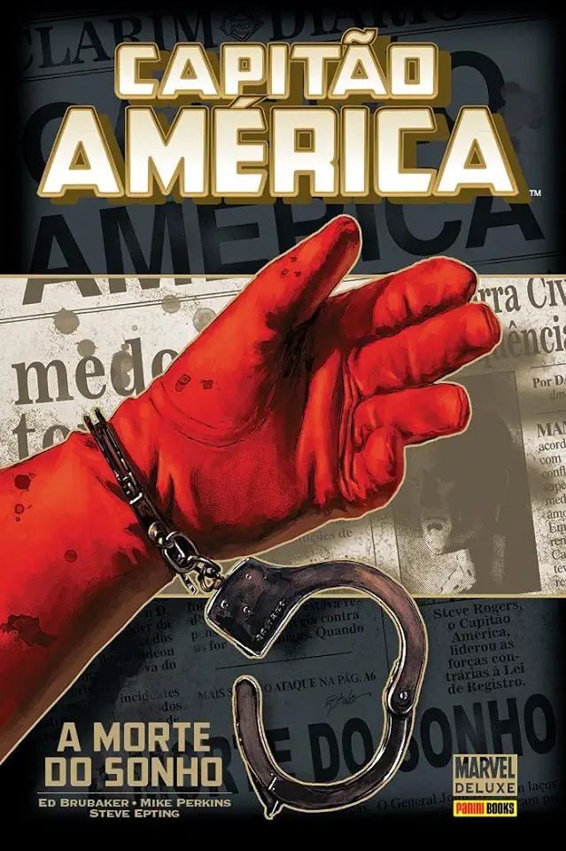 Capa do Livro Capitao America - a Morte do Sonho - Ed Brubaker