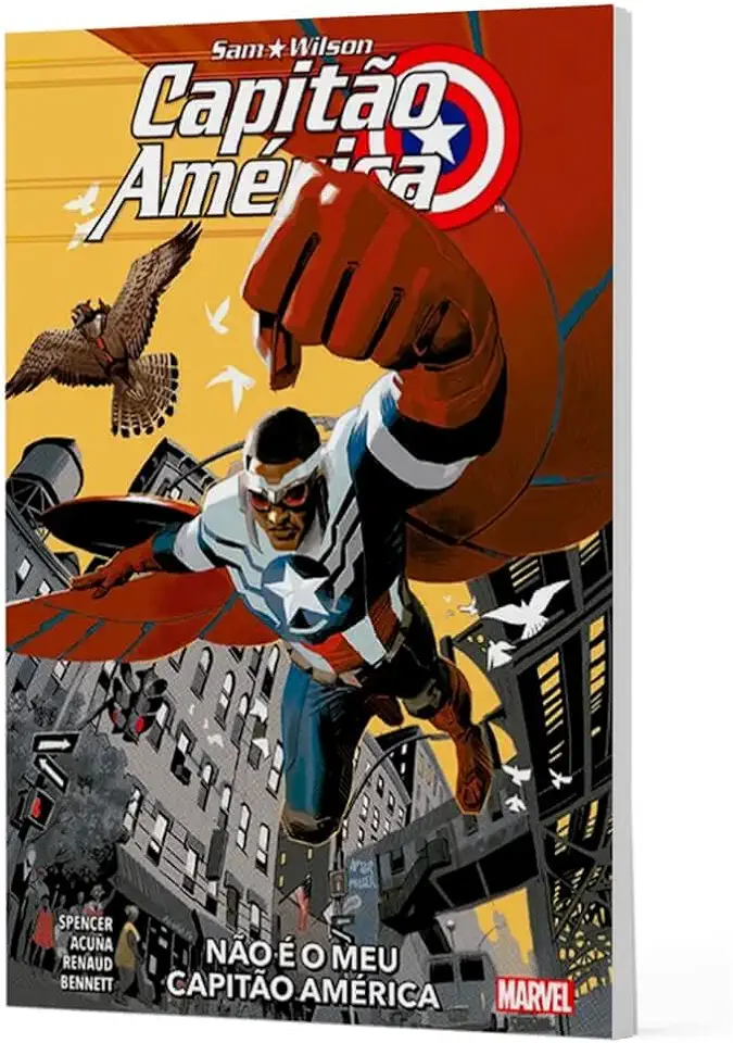 Capa do Livro Capitão América: Sam Wilson Vol.02: Nova Marvel Deluxe - Spencer, Nick