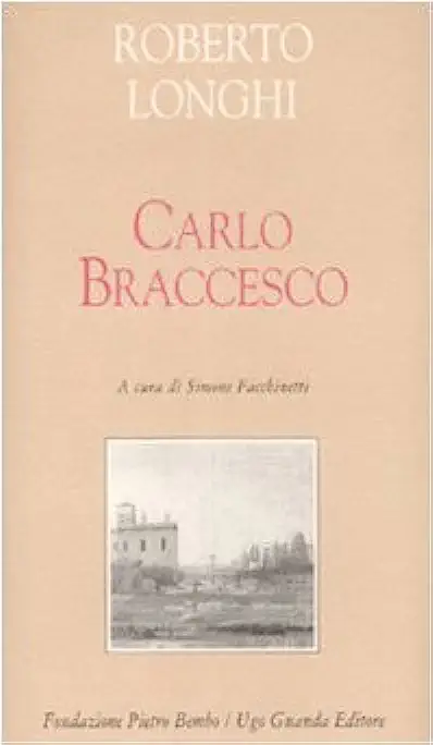 Capa do Livro Carlo Braccesco - Roberto Longhi