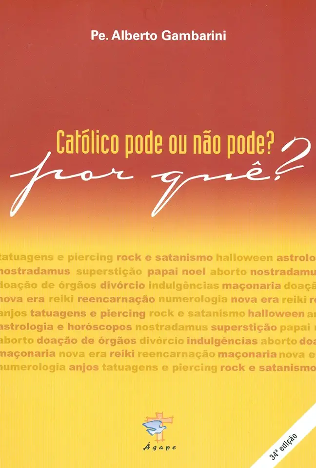 Capa do Livro Católico Pode Ou Não Pode? por Que? - Pe. Alberto Gambarini