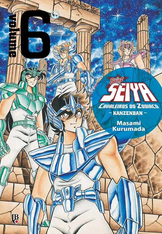 Capa do Livro Cavaleiros do Zodíaco Saint Seiya - Vol.6 - Masami Kurumada