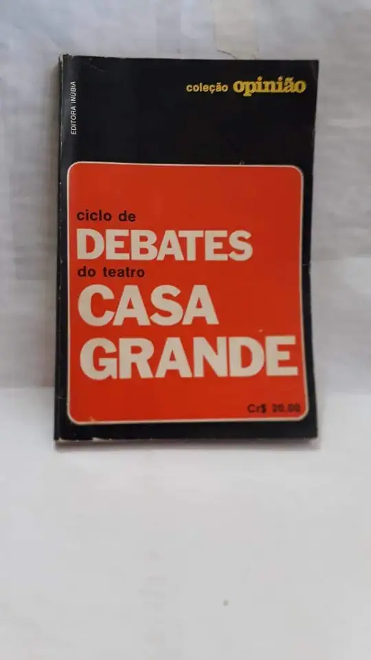 Capa do Livro Ciclo de Debates do Teatro Casa Grande - Inúbia