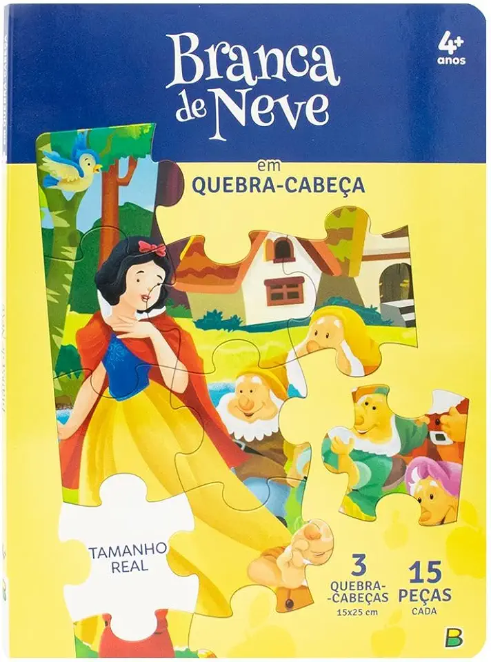 Capa do Livro Clássicos em Quebra-Cabeças: Branca de Neve - Santos, Suelen Katerine A.