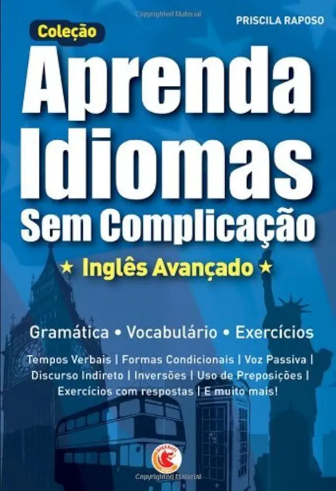 Capa do Livro Coleção Aprenda Idiomas sem Complicação-inglês Avançado - Priscila Raposo