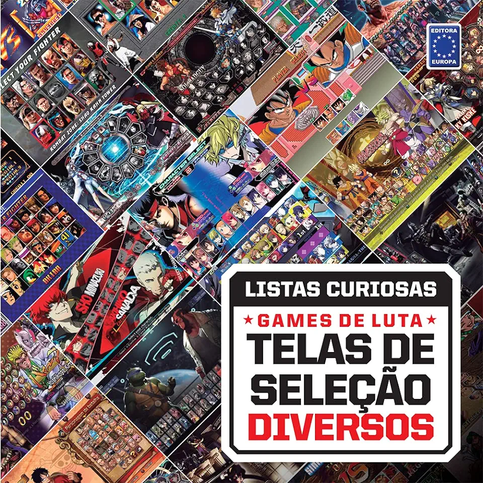 Capa do Livro Coleção Listas Curiosas - Games de Luta: Telas de Seleção Diversos - Editora Europa