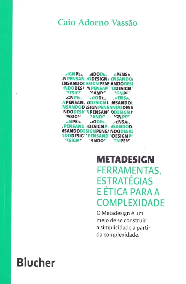 Capa do Livro Coleção pensando o design - Metadesign - Vassão