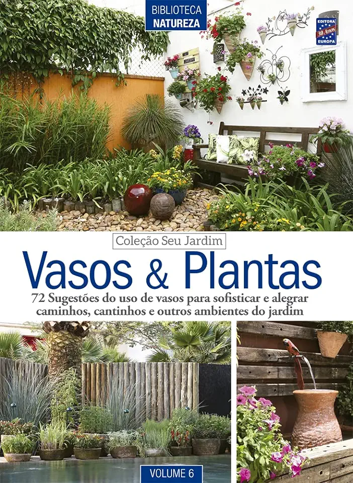 Capa do Livro Coleção Seu Jardim - Volume 6: Vasos e plantas - Editora Europa