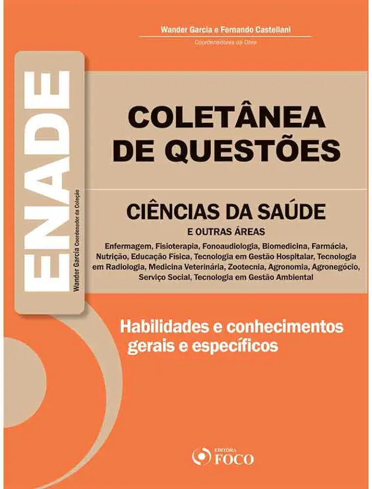 Capa do Livro Coletânea de Questões - Enade - Ciências da Saúde e Outras Áreas - Wander Garcia