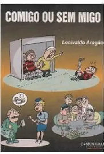 Capa do Livro Comigo Ou sem Migo - Lenivaldo Aragão