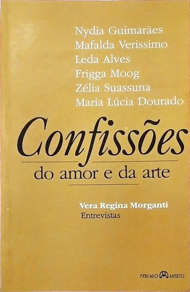 Capa do Livro Confissões do Amor e da Arte - Vera Regina Morganti