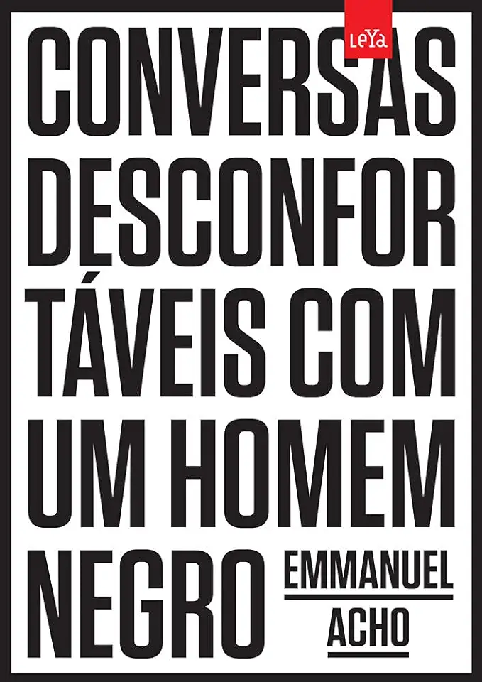 Capa do Livro Conversas desconfortaveis com um homem negro - Emmanuel Acho