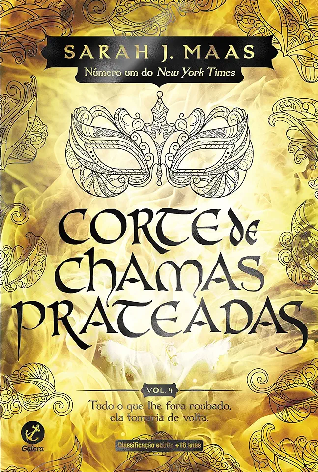 Capa do Livro Corte de Chamas Prateadas - Vol 4 - Sarah J. Maas