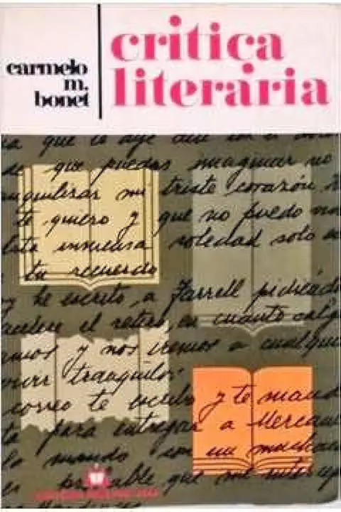 Capa do Livro Crítica Literária - Carmelo M. Bonet