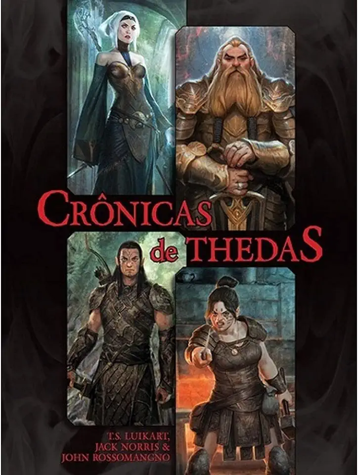 Capa do Livro Crônicas de Thedas - Vários autores