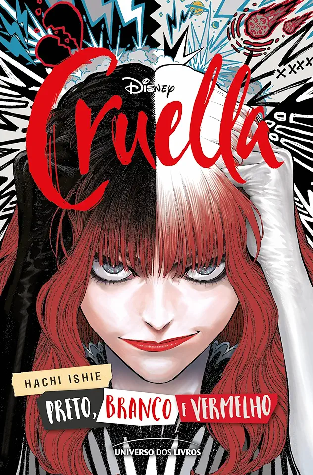 Capa do Livro Cruella: Preto, Branco, Vermelho - Ishie, Hachi