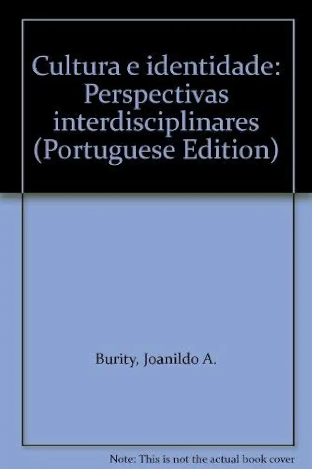 Capa do Livro Cultura e Identidade: Perspectivas Interdisciplinares - Joanildo A. Burity