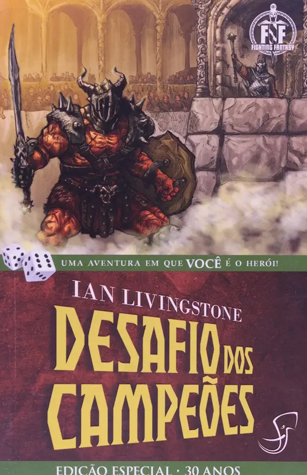 Capa do Livro Desafio dos Campeões - Ian Livingstone