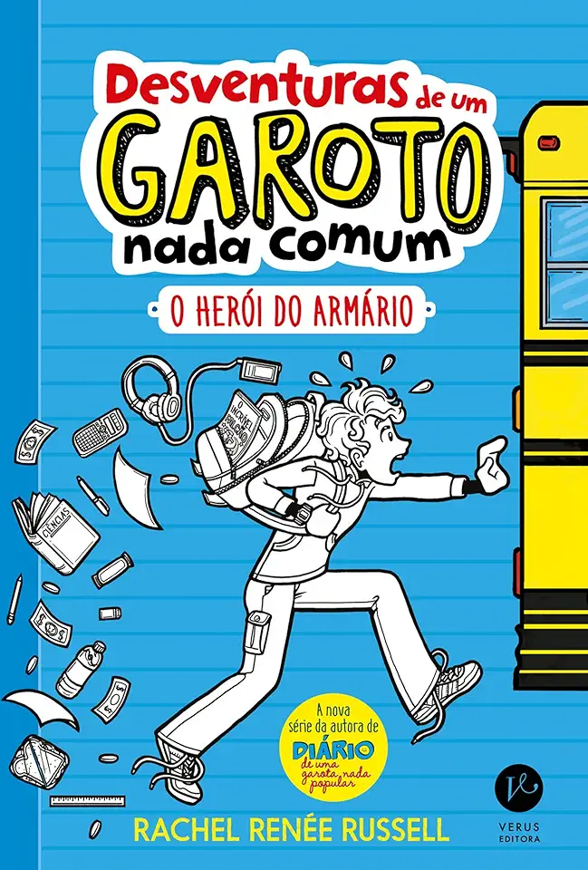 Capa do Livro Desventuras de um Garoto Nada Comum: O Herói do Armário - Vol.1 - Rachel Renée Russell