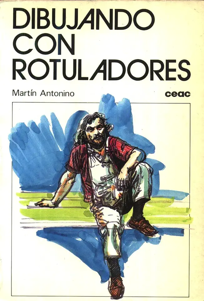 Capa do Livro Dibujando con Rotuladores - ANTONINO