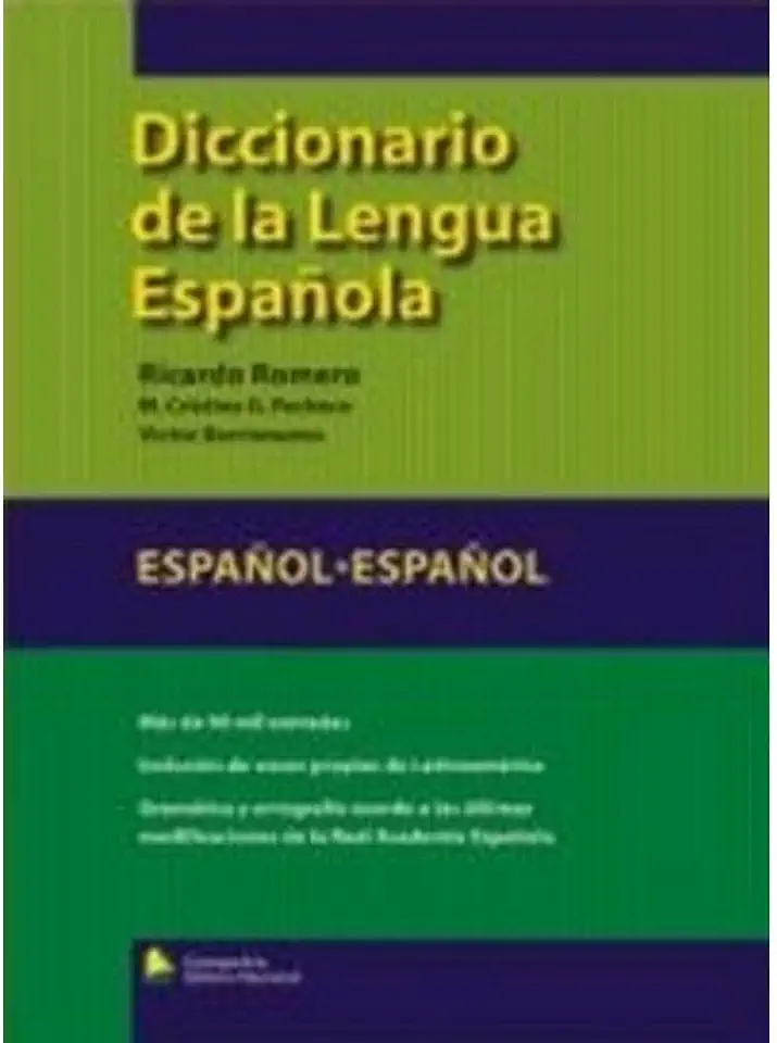 Capa do Livro Diccionario de La Lengua Espanola - Ricardo Romero