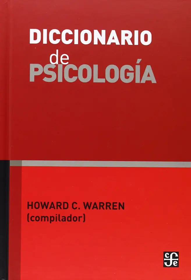 Capa do Livro Diccionario de Psicologia - Howard C. Warren